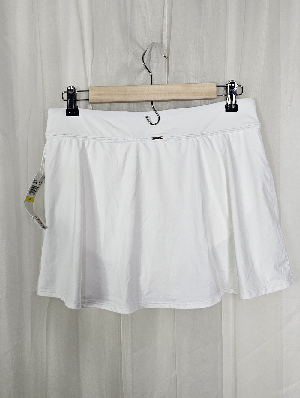 Anne Cole White Swim Skirt Bottom Size Medium - Picture 3 of 7